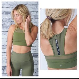 ZIYA Olive Green All Star Sports Bra